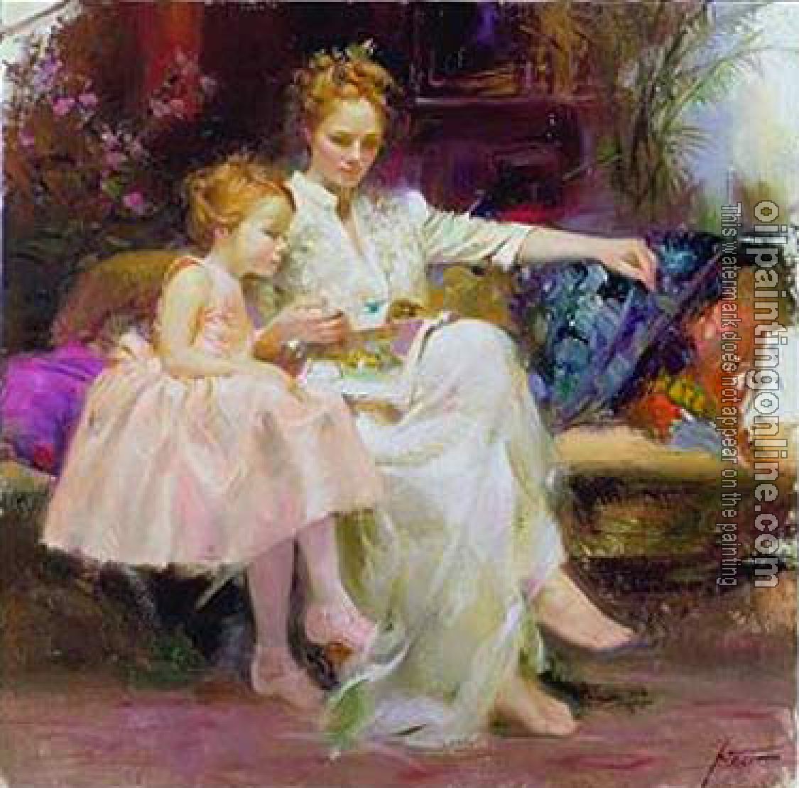 Pino Daeni - Impression oil painting.